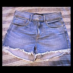 Rhinestone jean shorts